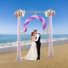 Golden Wedding Arch for Ceremony Square, Metal Balloon Arch Frame, Garden Arch Frame for Wedding and Birthday Party Decoration