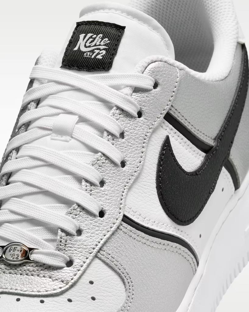 IM5752-001 Nike Air Force 1 '07 LV8 "Metallic Silver/White" (Men's)