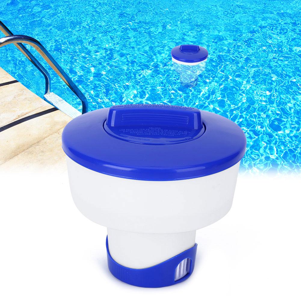 PVC Strong Structure 8 Inch Folding Swimming Pool Chemical Floating Automatic Cleaning Dispenser Spa Accessory
