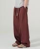 WV PROJECT Gabardine Cotton Elastic Waist Pants Rose Brown Mjlp7786