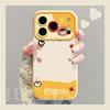 iPhone 17 Case with Lanyard: Cute Penguin Design for 16 Pro in Yellow