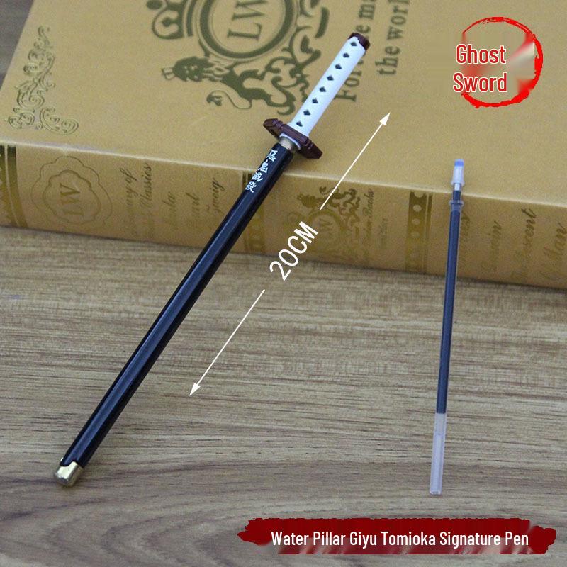 

Ручка шариковая металлическая Demon Slayer Signature - Камадо Тандзиро, Агацума Дзэницу, Водный, Насекомый и Пламенный Столпы 20CM Ballpoint Pen