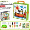 Penguin Icebreaker Balancing Tree Board Game with Face-Changing Rubik's Cube and Hidden Building Blocks - Free Shipping
