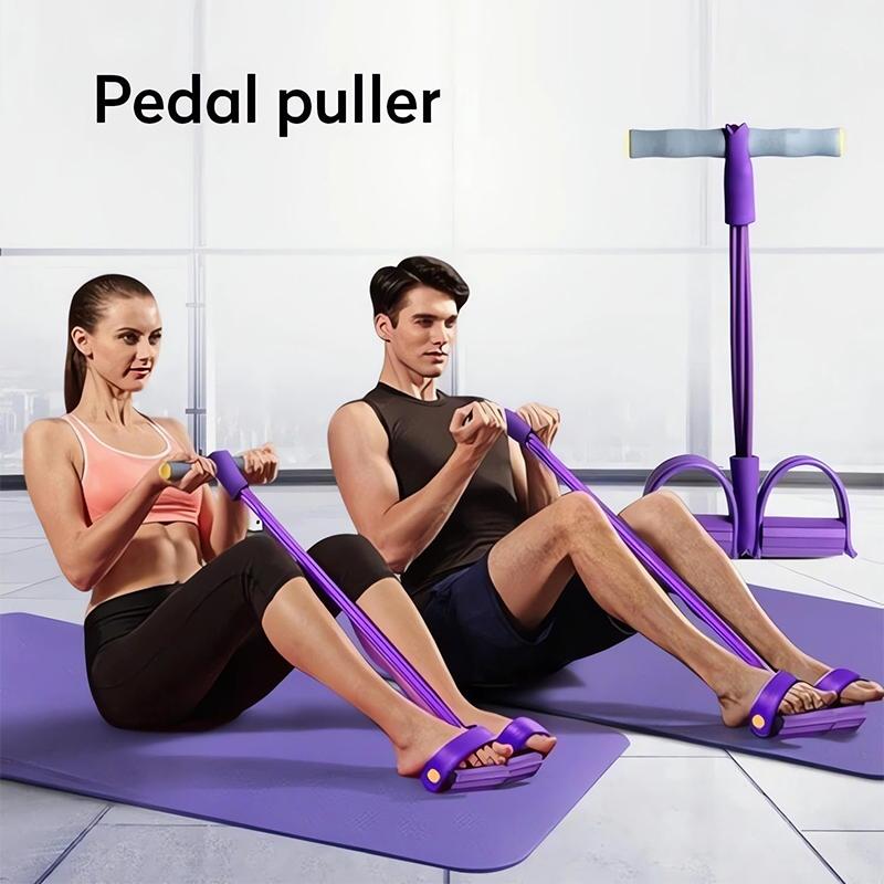 Benzi de Rezistență Fitness-6 Tuburi Pedală Tracțiune Gleznă 2025 Upgrade Benzi Elastice Pentru Exerciții Sit Up