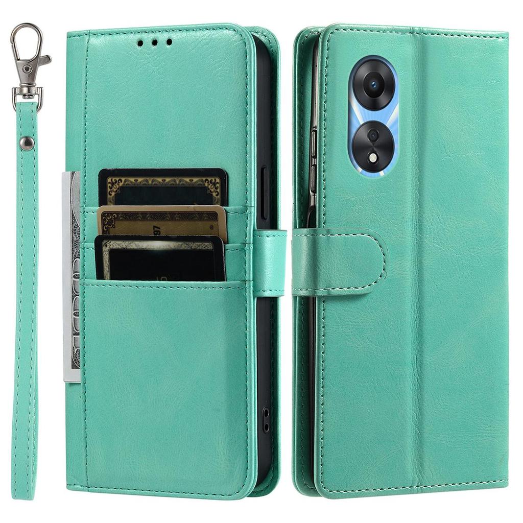Cover for OPPO A78 5G,A78 4G Retro PU Leather Flip Wallet Phone Case Multi Card Slots