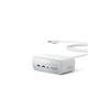 Anker Charging Station (7-in-1, 100W) (USB tap, power tap, AC outlet, 3 ports, USB-C 2 ports, USB-A 2 ports, extension cord 1.5m) White
