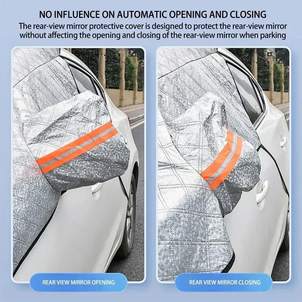 Durable Car Frost Guard Foldable Easy Installation Winter Car Windshield Snow Cover Anti-freezing Protection Windshield Cover