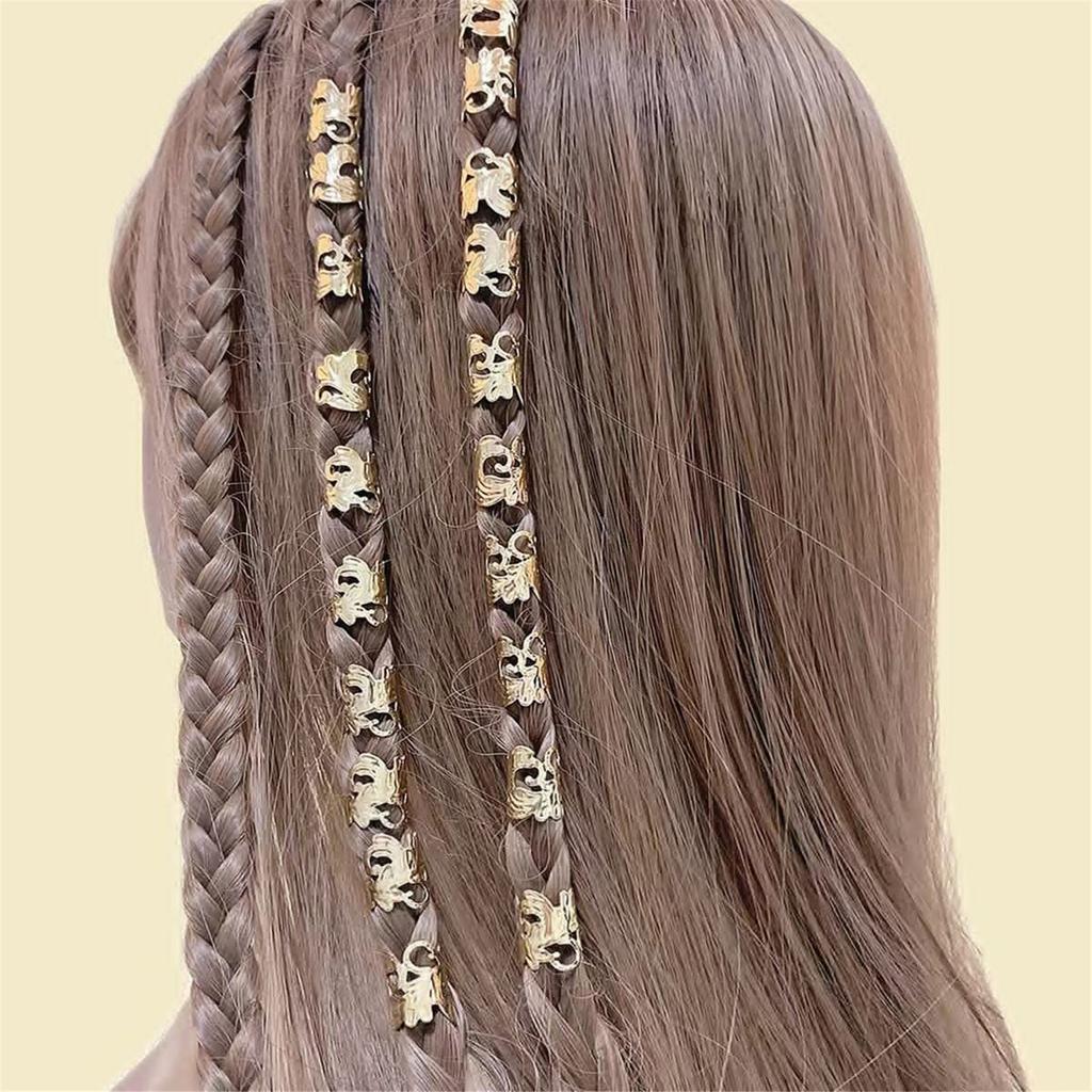 100 Pcs Dreadlock Bead Hair Beads Loose Coil Hair Jewelry For Braid Braid Clip Hair Rings Hair Clip Braid Rings