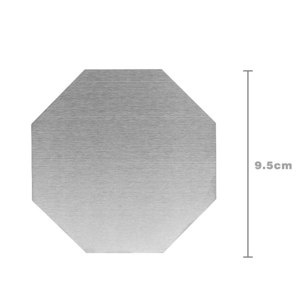 Edelstahl Untersetzer Tischmatte Café Rutschfeste Unterlage Isolierplatzset Bar Esstisch Dekor Zuhause Schlichte Foto-Requisiten