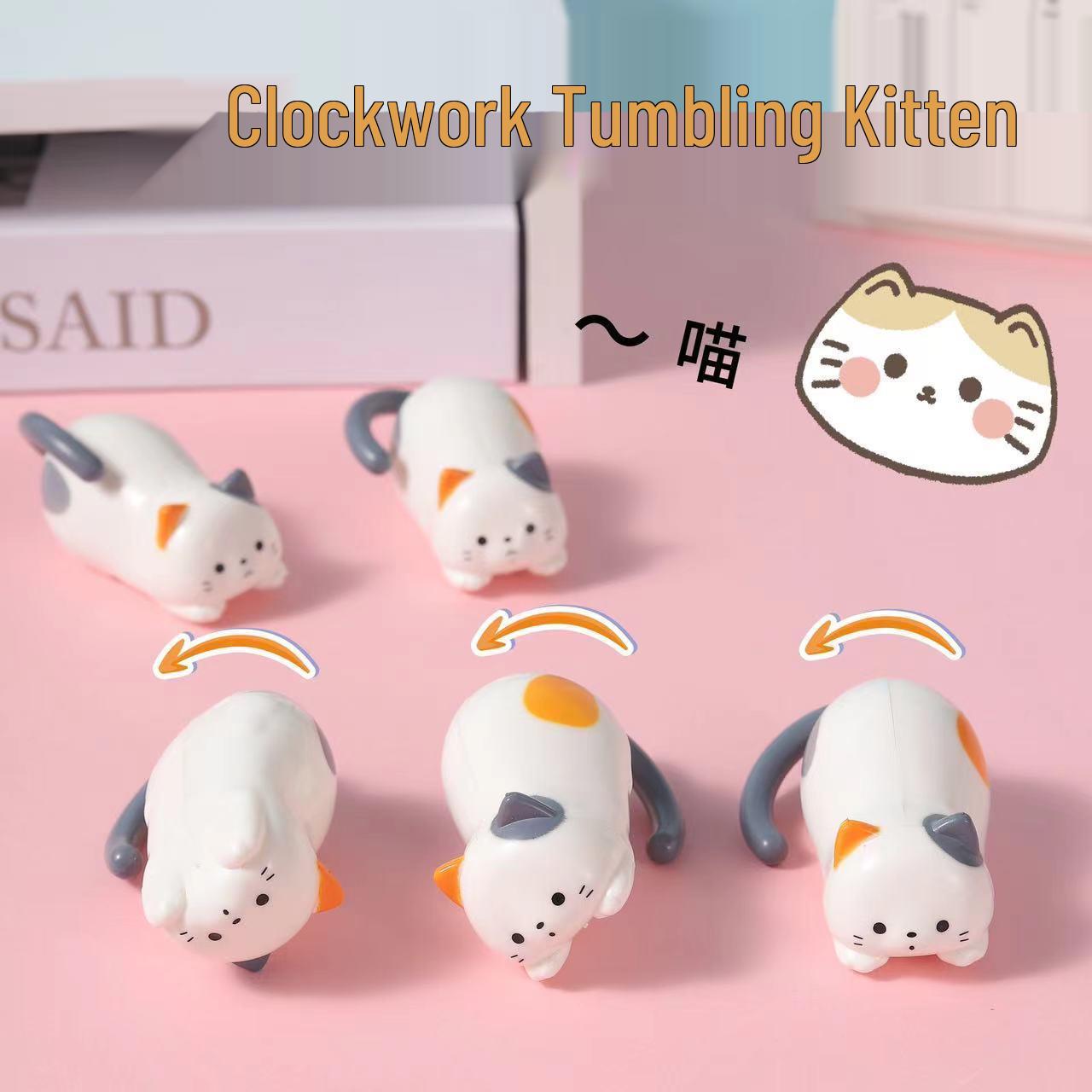 

Xiaohongshu Wind-up Kitten Toy: Manual Rolling, Decompression, Educational for Kids