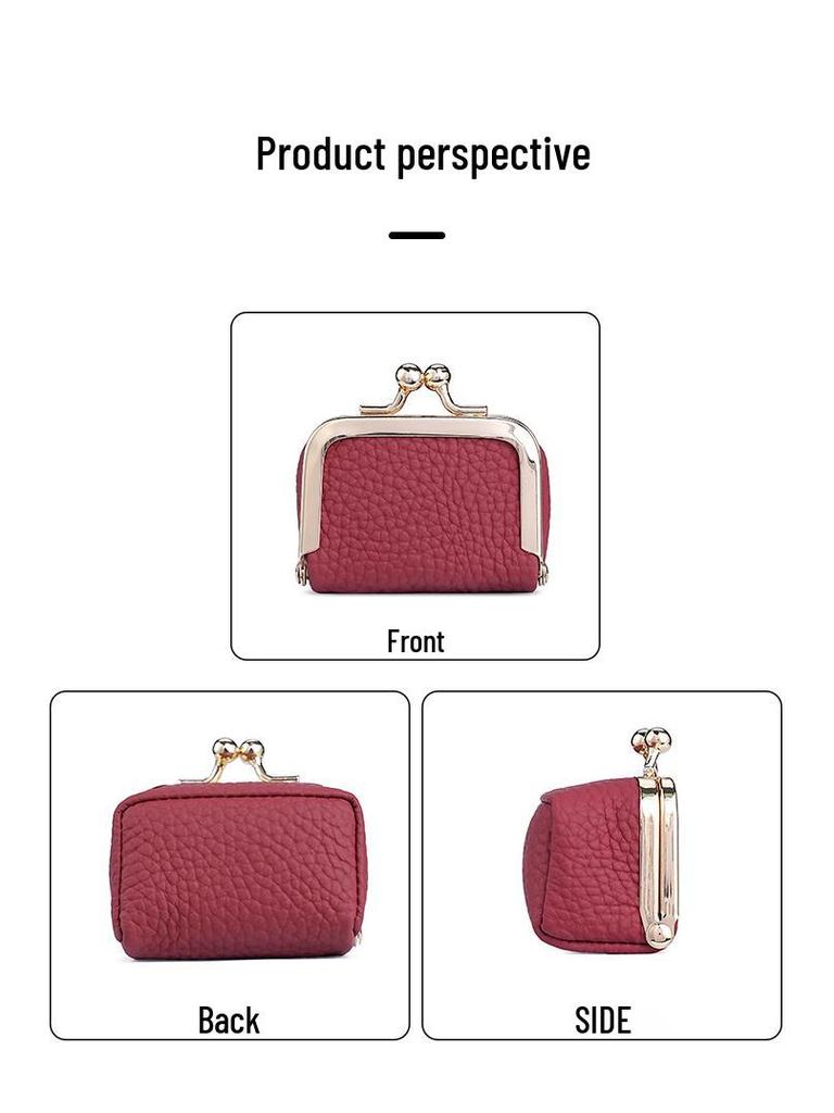 Genuine Leather Mini Jewelry Box for Women's Earrings, Gold Rings, and Earphones