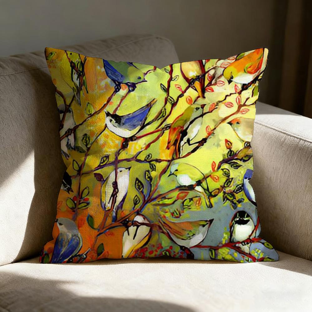 Anime Abstract Paint Colorful Pillow Case Pillowcase, Double-Sided Printed, Sofa Cushion, Bedroom Headboard Pillow