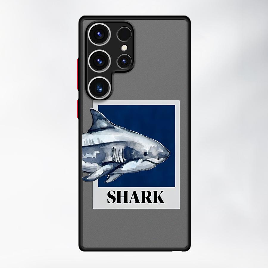 Case for Samsung Galaxy S25 Ultra S22 S24 Plus Note 20 Ultra 10+ S23 FE S26 S21 S20 FE Funda Back Phone Cover Cartoon Shark