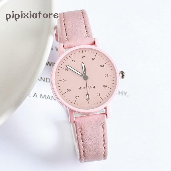 Новые модные антикварные женские часы корейской версии в подарок женщинам с кожаным ремешком наручные часы в стиле Мори