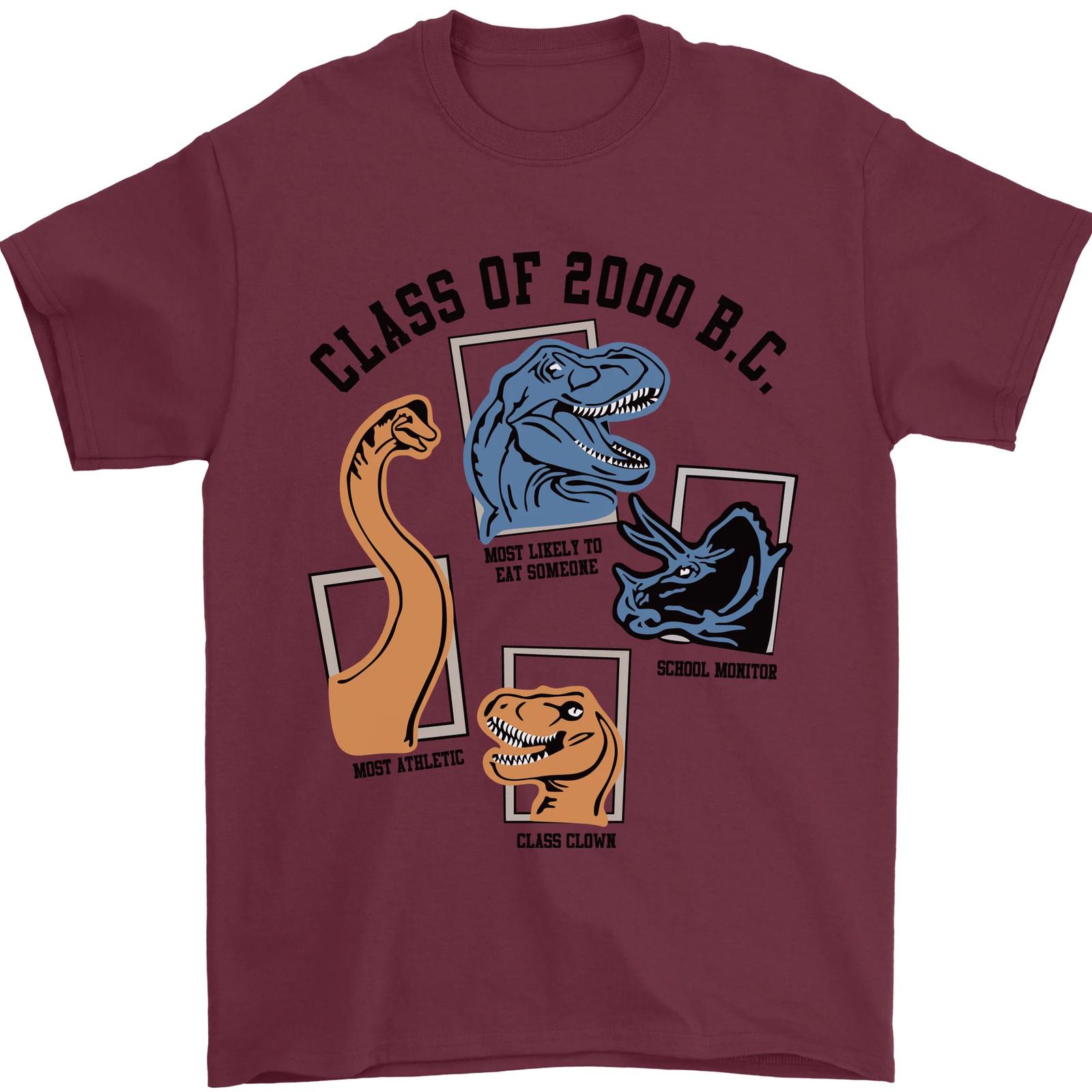 Class of 2000 BC Funny Dinosaur T-Rex Mens T-Shirt 100% Cotton L