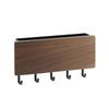 Wooden Key Holder Mail   5 Hooks Drilling   Wall Mounted Key Holder Storage Shelf