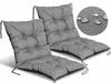 Garden Chair Cushions 50X50X50 Cm Tied Waterproof Grey