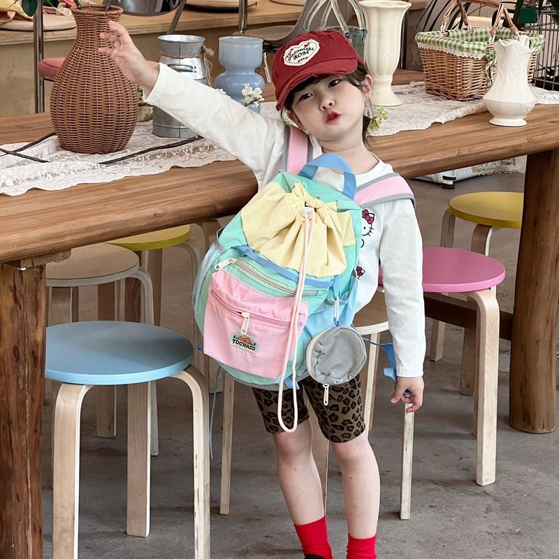 Fashionable Drawstring Bag for Kids and Toddlers, Double-shoulder Bag with Large Capacity, Suitable for Children