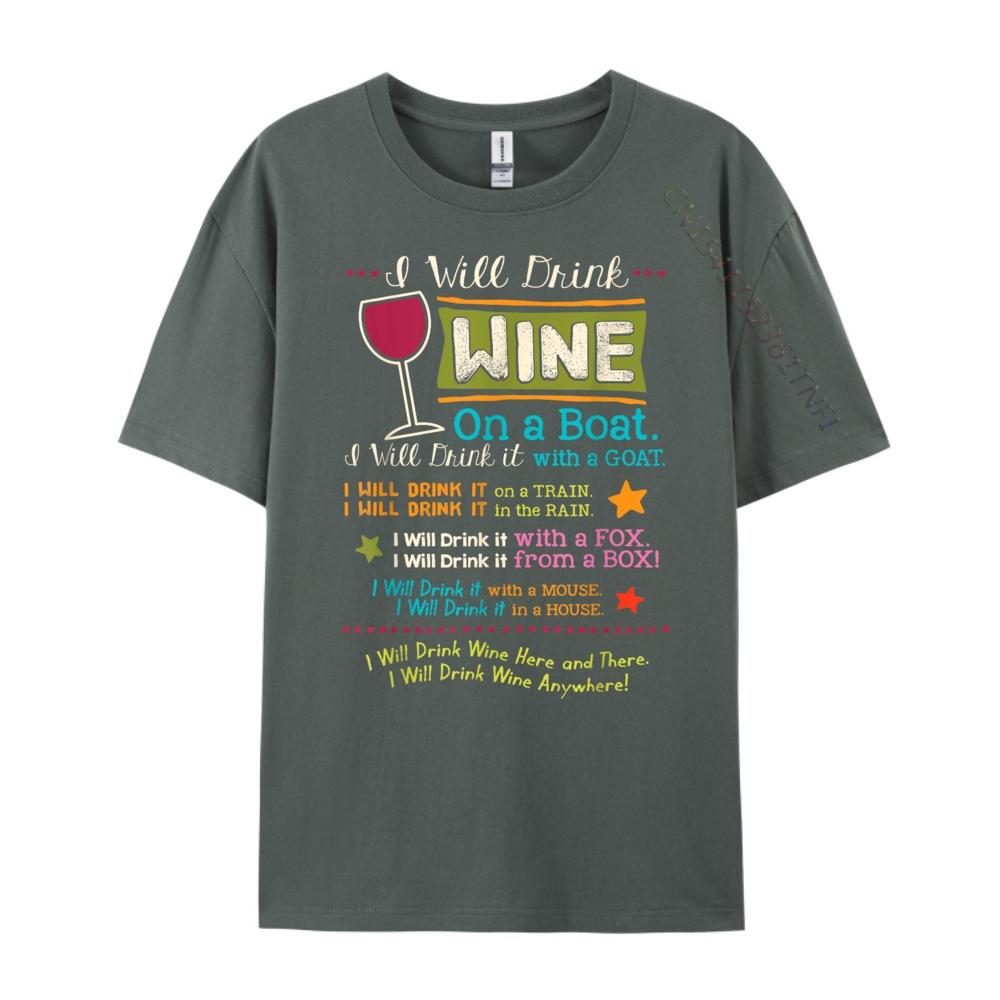 I Will Drink Wine Everywhere Funny Wine Lover Fall Clothes Aesthetic Youth Fashionable and Trendy Graphic T Shirts
