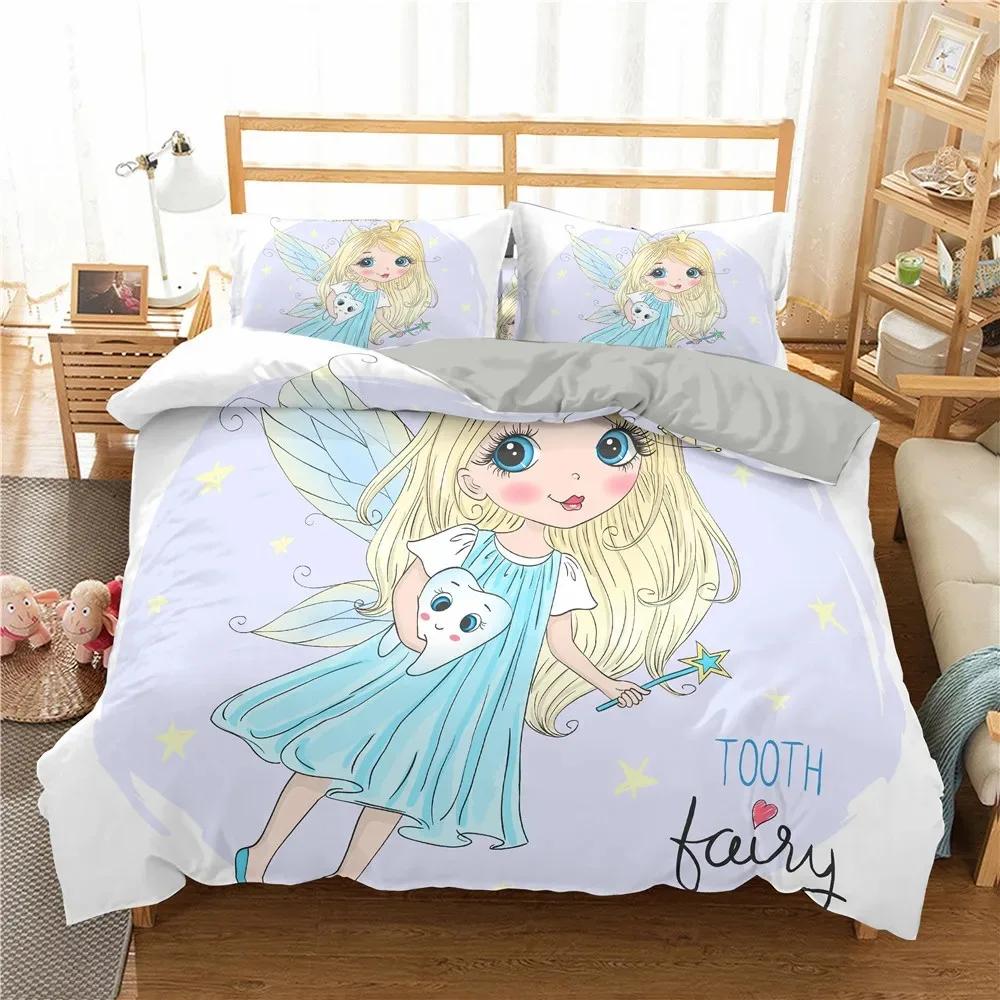 Beautiful Fairy Butterfly Duvet Cover Set Fantasy Butterfly Bedding Set Luxury Quilt Cover For Girls Woman Gifts King Bedspread