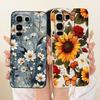 For Infinix Note 50 Pro+ Cute Cat Flower Cartoon Phone Case For Infinix Note 50 Pro Plus X6856 Shockproof Soft Silicone Bumpers