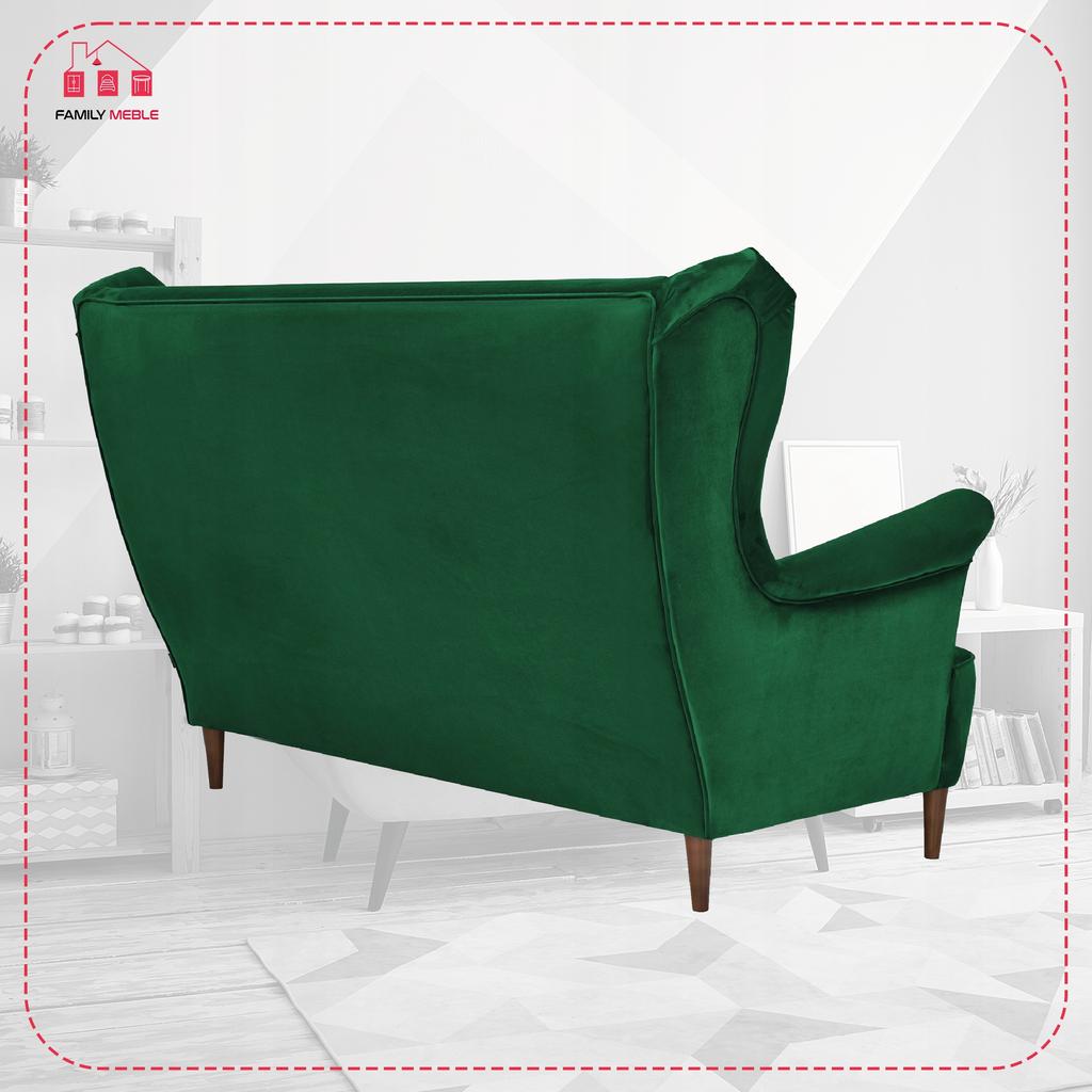 Sofa Wing Sofa Zoja Scandinavian Non-folding Family Meble Green But