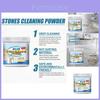 Jakehoe Kitchen Stone Cleaning Powder For Marble And Tile Surfaces 100g Perfect For Grease Stain Removal And Polishing