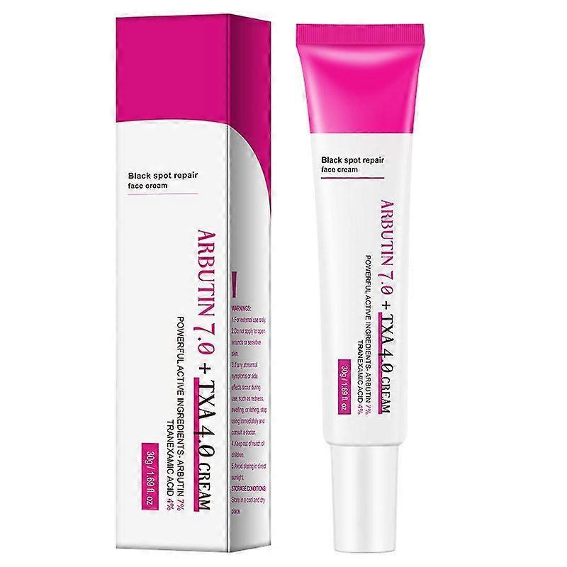 Arbutin 7% + Tranexamic Acid 4% Cream, 70,000ppm Arbutin, 40,000ppm TXA, Niacinamide, Glutathione, Dark Spots, Freckle, Blemishes, Pigmentation