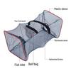 Folding Two-Hole Spring Net for Outdoor Fishing - Nylon Mesh Trap for Shrimp, Loach, and Eel