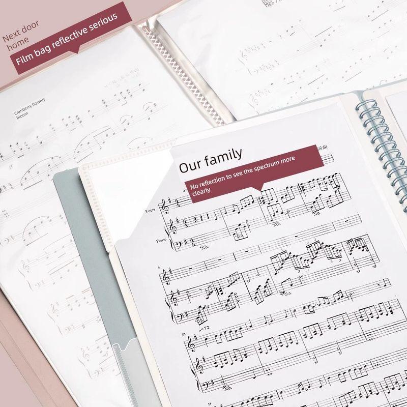 Deli Can Modify Transparent Insert Guitar Sheet Music Folder
