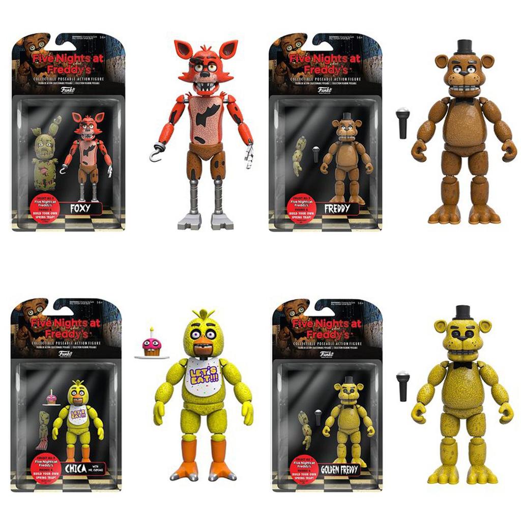 Fnaf Five Nights At Freddy's Actionfigur Gelenkig Goldener Freddy Für Kinder