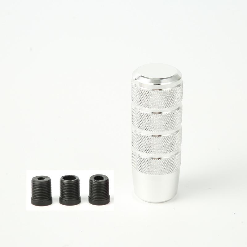 1 Set Manual Transmission Aluminum Knurled Shifter Lever Knob Shifter Lever Knob Auto Accessories 95Mm Non-Slip Gear Shift Knob