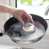 Pack of 2 Stainless Steel Wool Scrubber with Handle for Kitchen and Bathroom Pots Pans Cleaning Scrubbing Scouring Pad