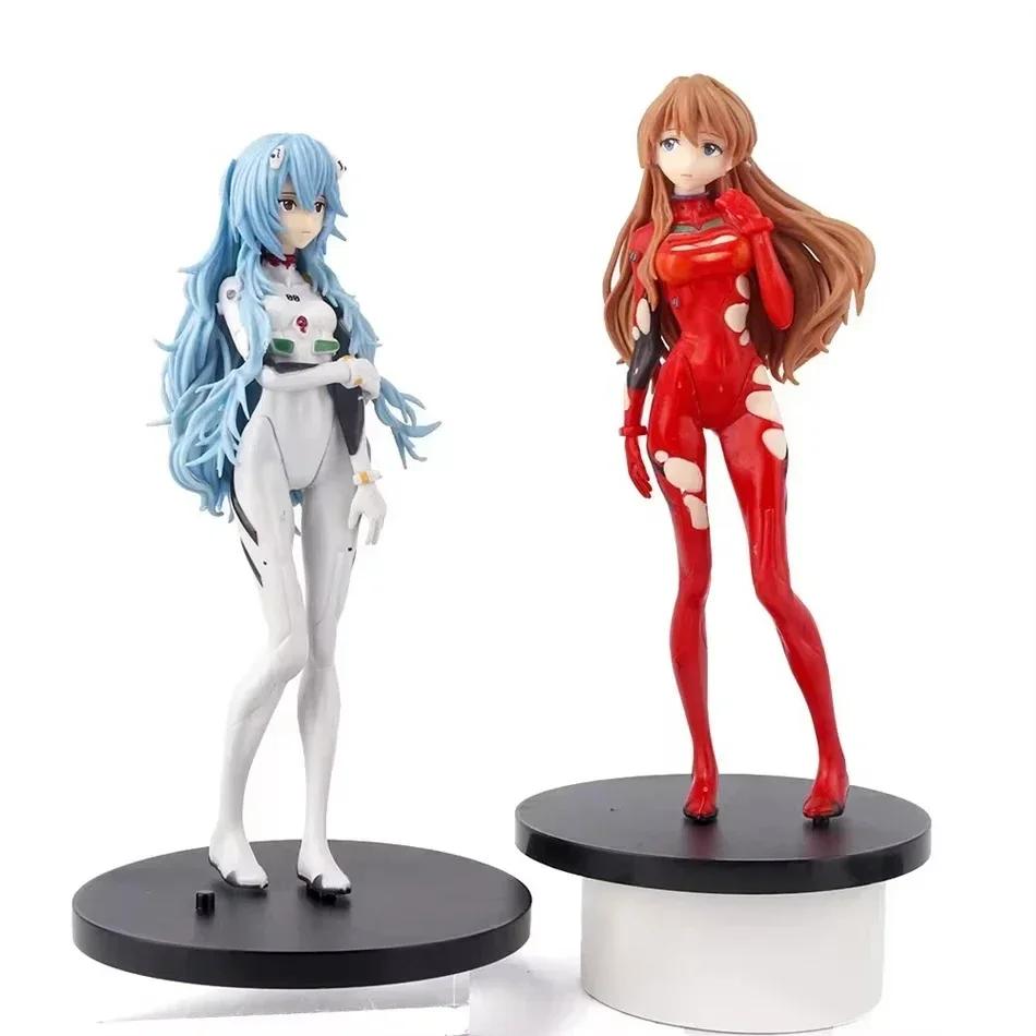 Genesis Evangelion Anime Figūrėlė EVA Ayanami Rei Asuka Dvimatės Modelio Važiuoklė Darbalaukio Ornamentas Lėlės Žaislai