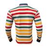 Spring Autumn Men's Striped Polo Shirts Long Sleeve Casual O-Neck Loose Tees Tops