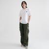 DEEP COLLECTIVE Nylon Cargo String Elastic Waist Pants_Khaki