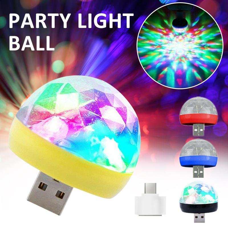 

PDTO Новый USB RGB Mini Светодиодный Дискотека Сцена Свет Вечеринка Клуб DJ KTV Рождественский телефон Шаровая лампа