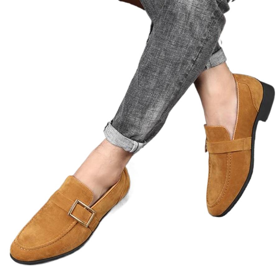 Mens Casual Business Shoes Loafers Men Dress Shoes Faux Suede Driving  Fashion Formal  for Men Sneakers2024