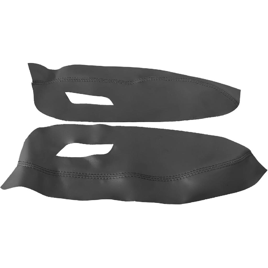 2 Stück Türarmlehnen-Panelabdeckung, Schwarze Türverkleidungs-Schutzhülle Ersatz-Mikrofaserkunstleder-Armlehnenabdeckung Schwarz Kompatibel mit Nissan Sentra 2013-2019