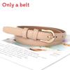 Womens Fine Pu Leather Belt With Metal Pin Buckle For Casual Commuting Outfits