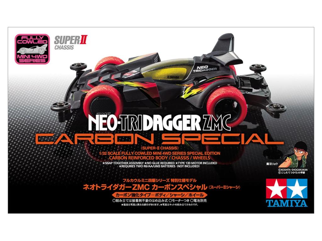 Tamiya Mini 4WD Prodotto speciale Neo Tri Dagger ZMC Carbon Special Super II Chassis 95508