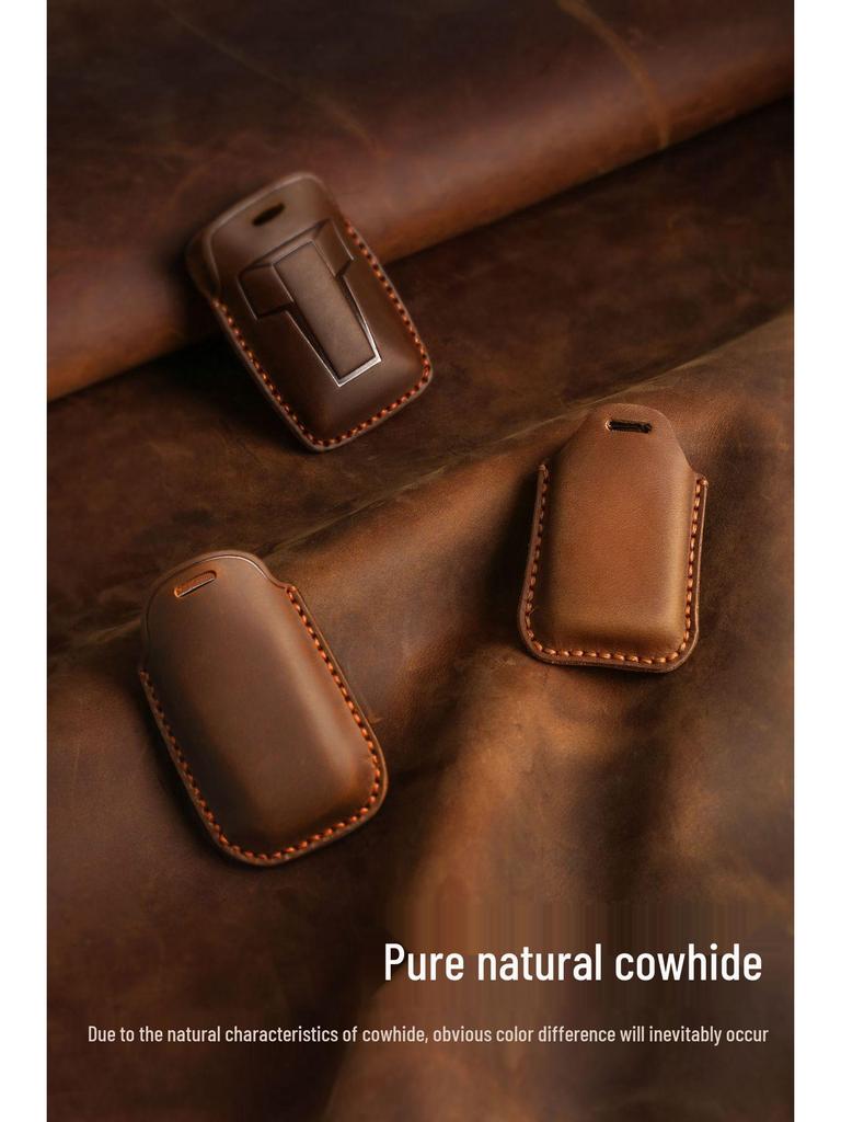 New Handmade Genuine Leather Key Case for BMW MINI
