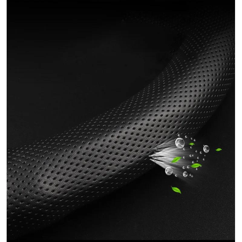 2025 Hot Mazda Carbon Fiber Car Steering Wheel Cover Penutup Stereng Fit Mazda 2 3 5 6 8 CX3 CX5 CX8 CX30 MX5 Car Accessories