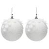 2/3PCS Dia. 8CM 10CM Christmas Hanging Ball Foam Petal Balls Pendant Xmas Tree Decoration  Christmas