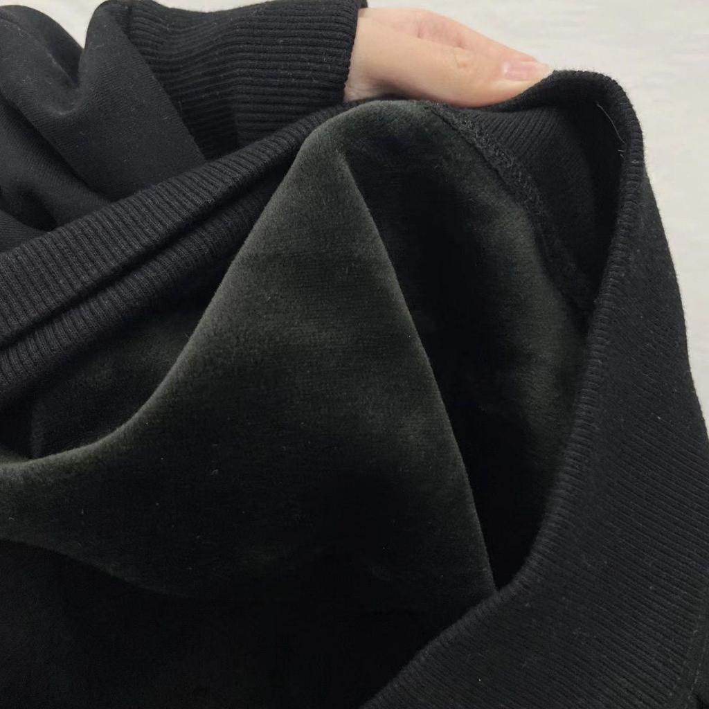 Unisex Thickened Loose Sweatshirt: 2024 Trendy European/American Oversized Autumn/Winter Outerwear