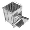 Camping Wood Stove Foldable Stainless Steel Integrated Mini BBQ Grill for Warm Outdoor Picnic