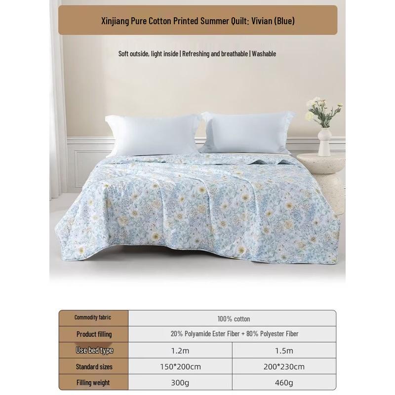 Mengjie Vivian Printed Lightweight Duvet Insert