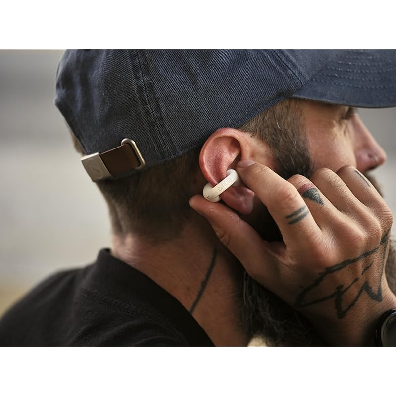 ambie sound earcuffs AM-TW02 (White × White) Amby 2nd generation Earphones for listening without covering your ears open year Completely wireless
