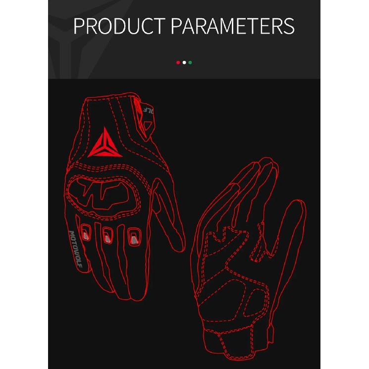 Motowolf Sheepskin Motorcycle Gloves Men Women Summer Breathable Leather Racing Riding Gloves Touchscreen Protective Gear
