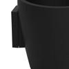 3D Printed Wall Planter, Hanging Indoor Flower Pot for Succulents, Minimalist Black Plant Holder for Home Office